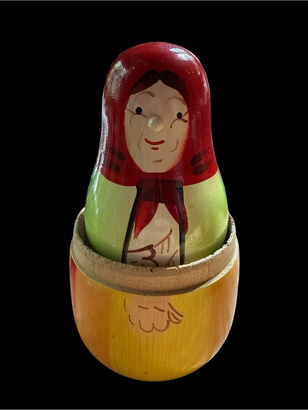 Vintage Babushka Polish Russian Nesting Dolls